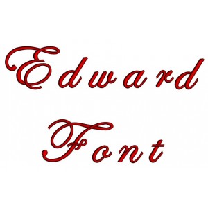 Edwardian Embroidery Font Digitized Lower and Upper Case 1 2 3 inch Instant Download